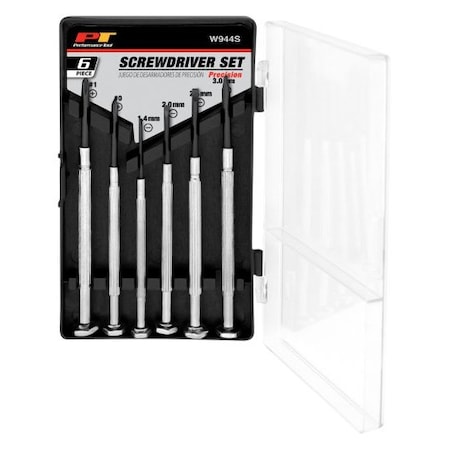 Performance Tool 6-Pc Precision Screwdriver Set, W944S W944S